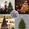 Star Christmas Tree Topper Lighted with Built-in Rotating Magic Ball (Silver)